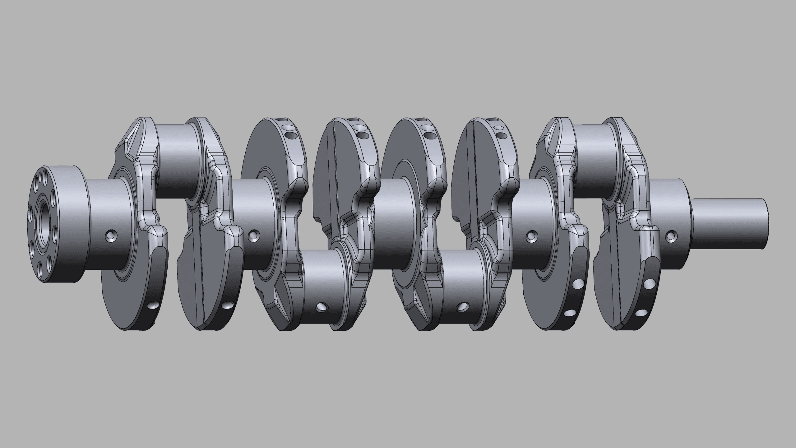 Crankshaft CAD Model