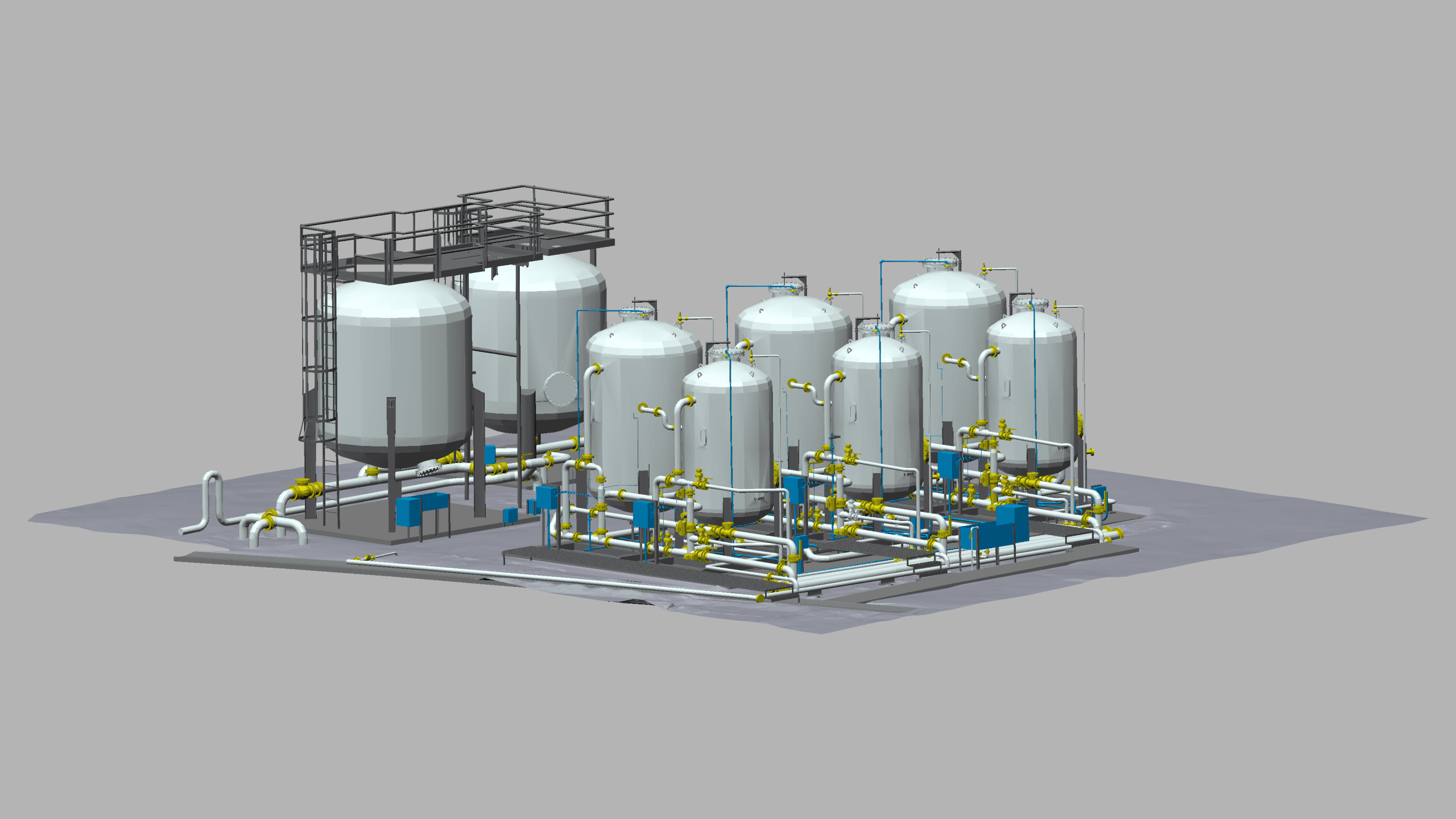 Tank Farm CAD Model